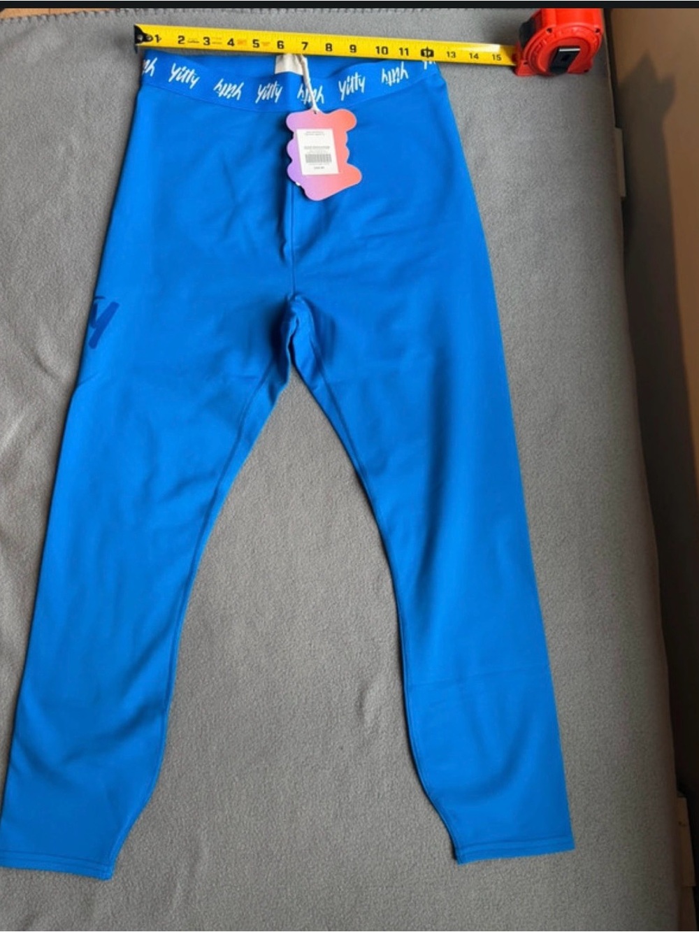 YITTY women’s Performance Leggings - Bright Blue medium nwt